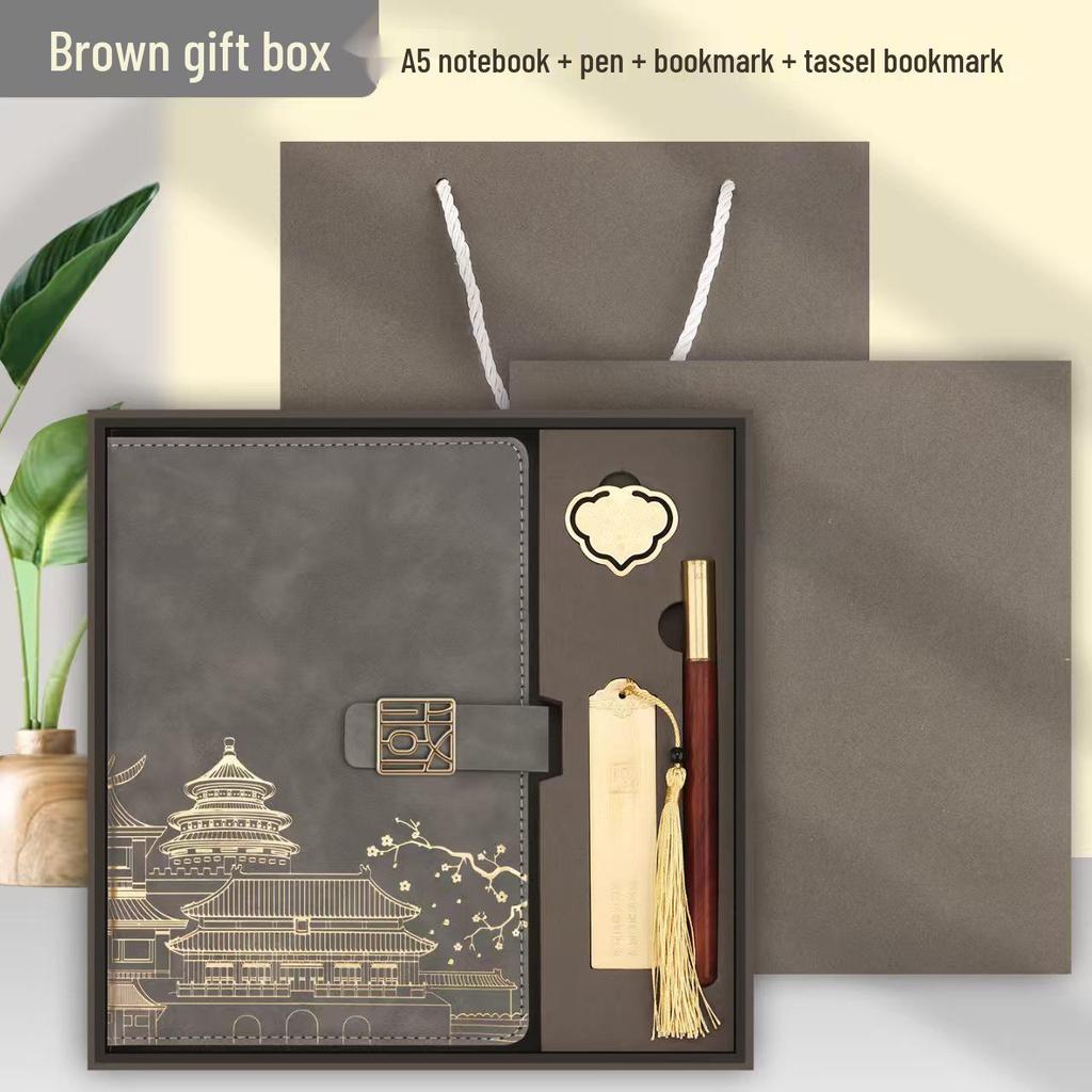 Custom Chinese Style Notebook Gift Set: Personalized Business Diary with Logo