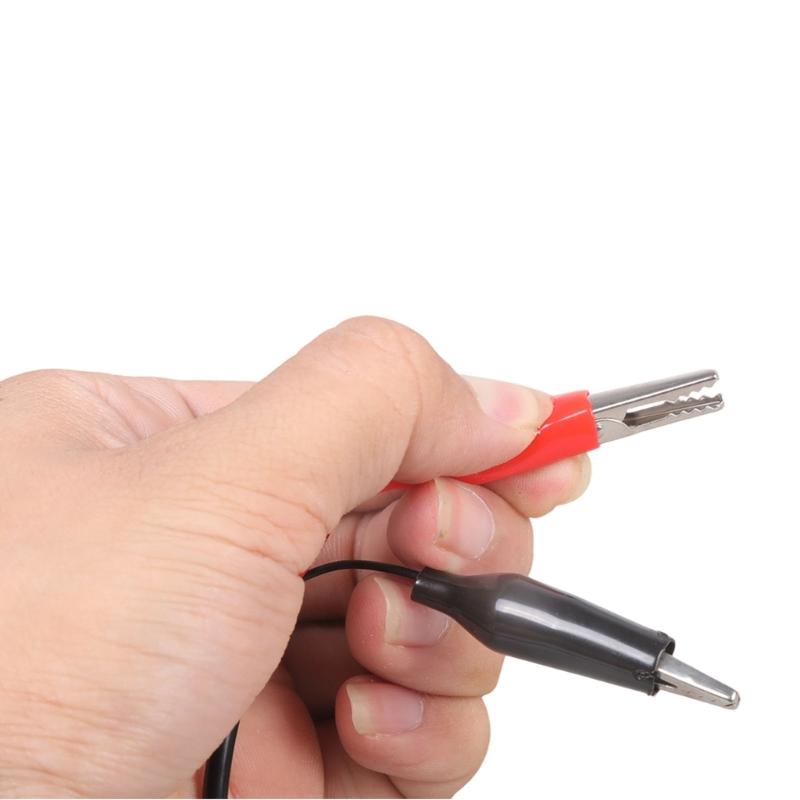 Type C Male to Double Alligator Clip Test Detection Cable for Electronic Laboratory Power Supply Wire Test Leads Cord
