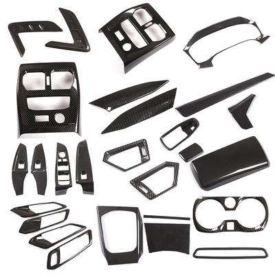 ABS Carbon Fiber Interior Kit Dashboard Console Gear Shift Panel Decoration Cover Trim Stickers For BMW 3 Series G20 -