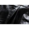 Chinese Size Style RL Top Layer Oil Waxed Cowhide Real Leather Jacket Men Stand Collar Brown Motorcycle Coat Men's Biker Jacket Spring Autumn