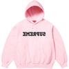 Supreme Reverse Hooded Sweatshirt Pink
