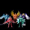 19cm Anime sacred Saint Seiya Figure Phoenix Ikki Hyoga Seiya Shiryu Standing Figure Toy Collection Decoration Japanese Dolls