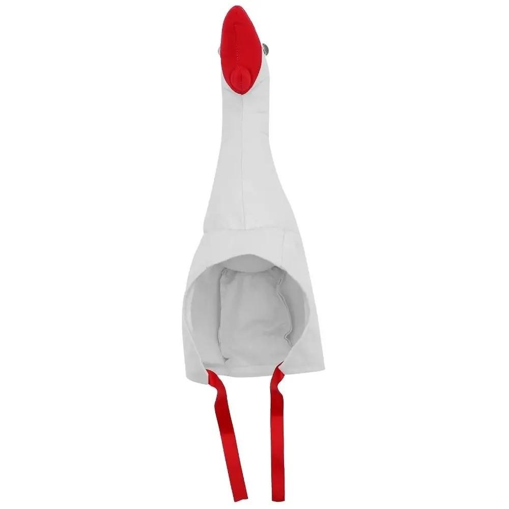 Suave Felpa Ganso Dibujo Animado Sombrero de Ganso Color Blanco/Rosa Disfraz Cosplay Sombrero Accesorios para Fotos