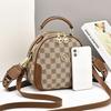 Summer new popular super fire small round bag double shoulder strap single shoulder messenger bag women's one hair