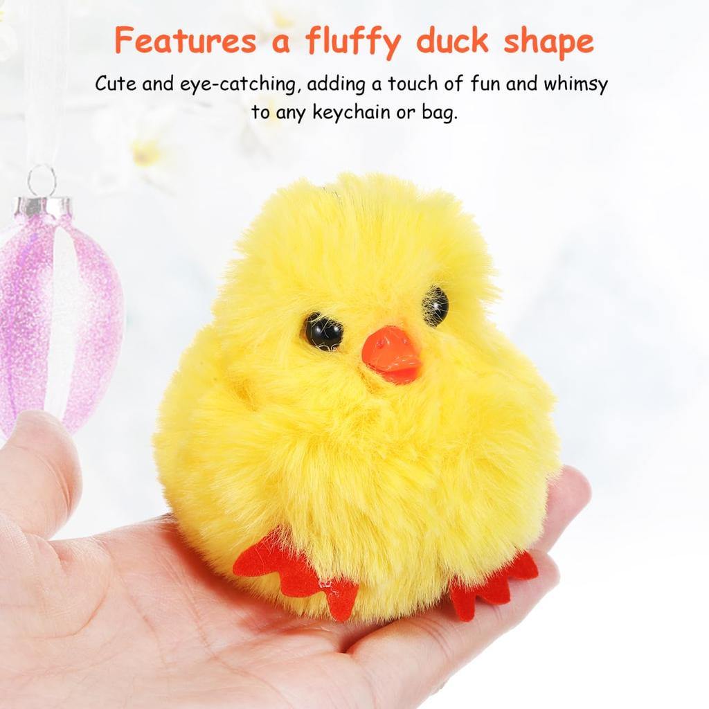 CALLARON Duck Plush Keychains, Set of 10, Cute Bag Pendants for High School Students, Perfect for Graduations, Entrance Ceremonies, and Birthdays