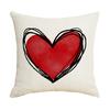 Red Love Valentine's Day Pillowcase Living Room Decorative Letters Pillowcase Sofa Bedroom Cushion