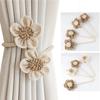 2PCS Flower Curtain Magnetic Tie Rope Backs Buckle Clips Accessory Rods Home Decorations Hook Holder Curtain Holdbacks