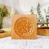 1PC Wood Cookie Molds with Flower Patterns, 3D DIY Carved Embossed Cookie Cutter Moulds for Baking, Fondant Cake Biscuit