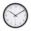 Basics Wall Clock Traditional Round Approximately 30cm Black