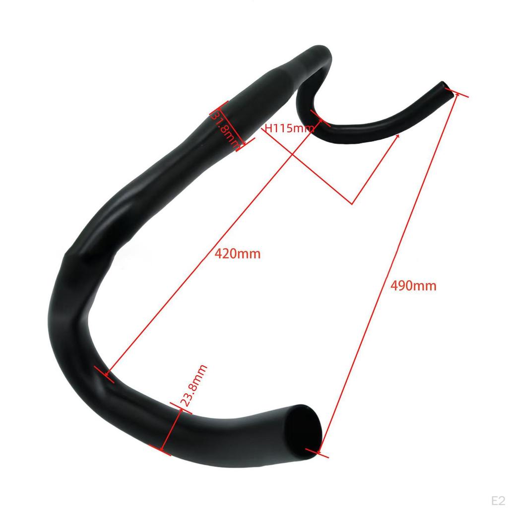 Fahrrad Drop Bar Lenker aus Aluminiumlegierung, Essentielle Ersatzkomponente für das Radfahren