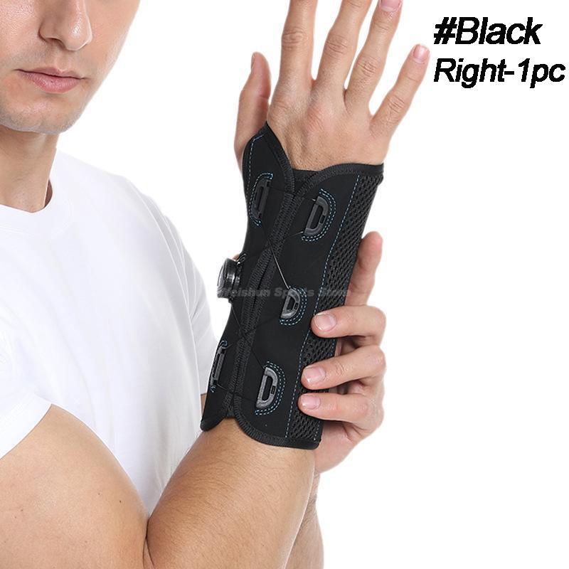 Durable And Safe 1Pc Wrist Brace For Carpal Tunnel Hand Brace With Adjustable Knob Wrist Night Support Splint For Arthritis Tendonitis Sprains