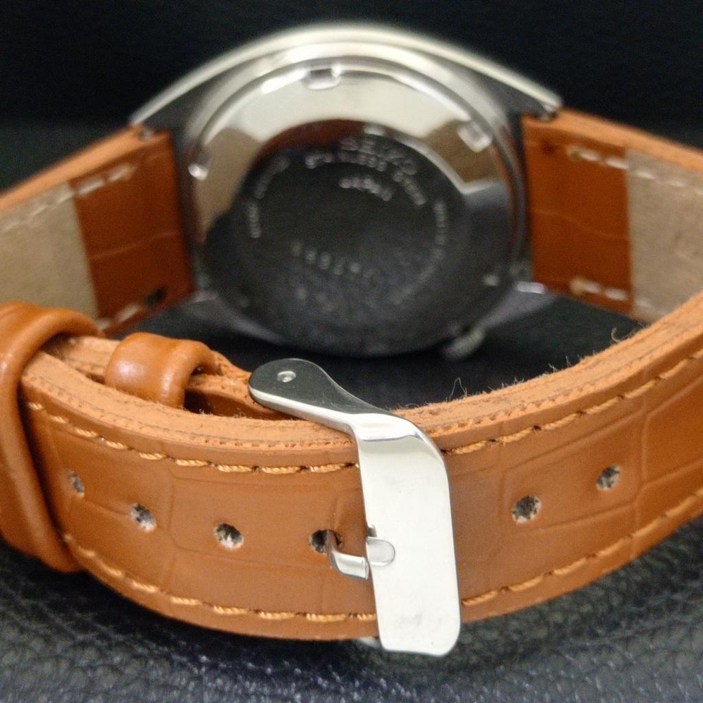 SEIKO 5 AUTOMATIC 6309A VINTAGE JAPAN MENS ORANGE COLOR DIAL WATCH a701538-5 R206b-a701538