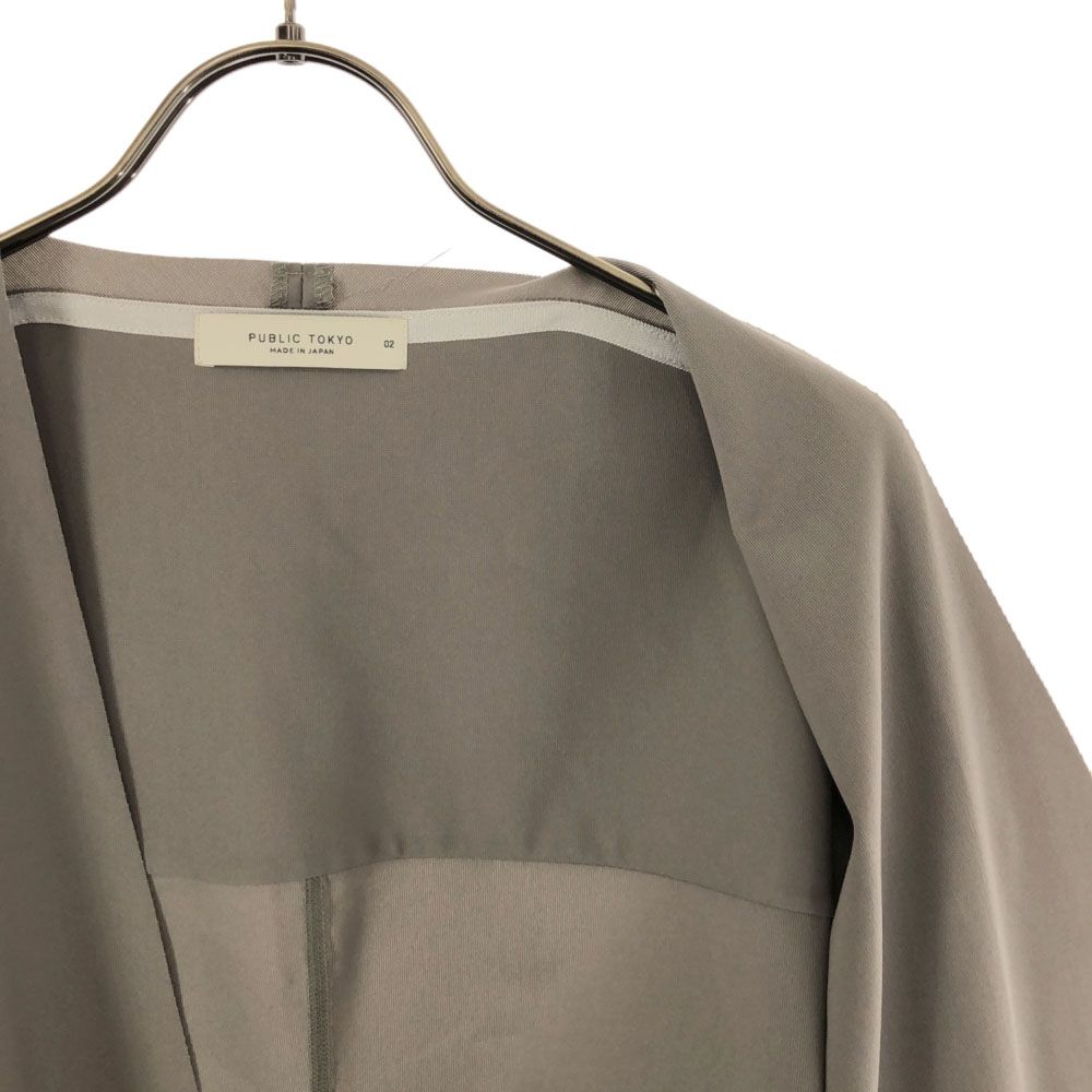 PUBLIC TOKYO Made In Japan Long Sleeve Jacket 2 Khaki Women Used