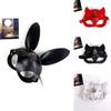 Leather Cat Mask For Halloween Cosplay And Costume Party Accessories For Men And Women