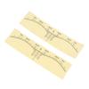 10 Pcs Disposable Eyebrow Ruler Microblading Semi Permanent Eyebrow Tattoo Position Ruler Guide Makeup Stencil Measure Tools