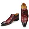 Fashion Casual Fashion Men's Dress Shoes Classic Mens Oxfords Formal Business Shoes Modern Derby Oxford Comfortable Crocodile Homme