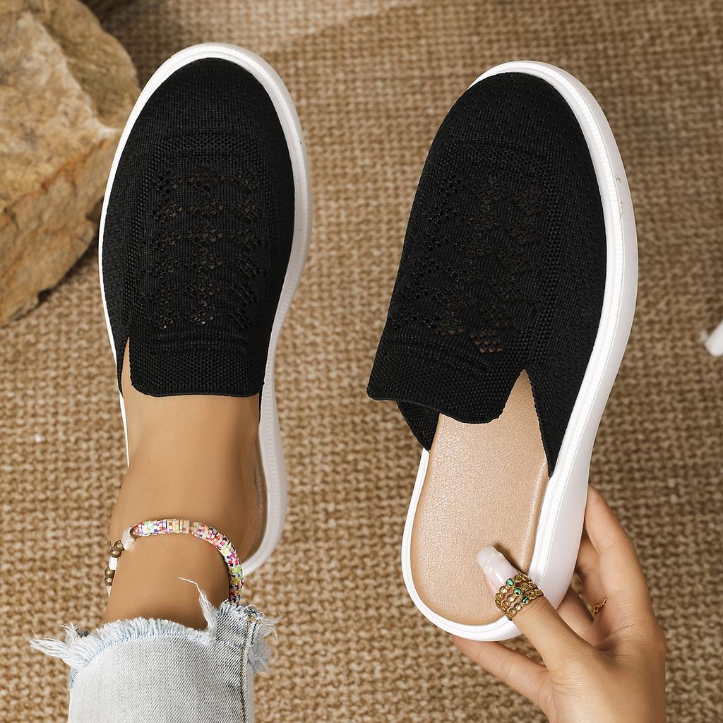 Fashion Women Slippers Casual Anti-slip Slip on Shoes Women Breathable Mesh Walking Slippers Anti-slip Comfortable Sandals Slides Women