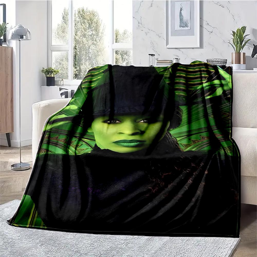 Wicked Theme Printed Blanket - Perfect for Couch, Bed, Travel & Outdoor Use | Machine Washable, Cozy & Durable.