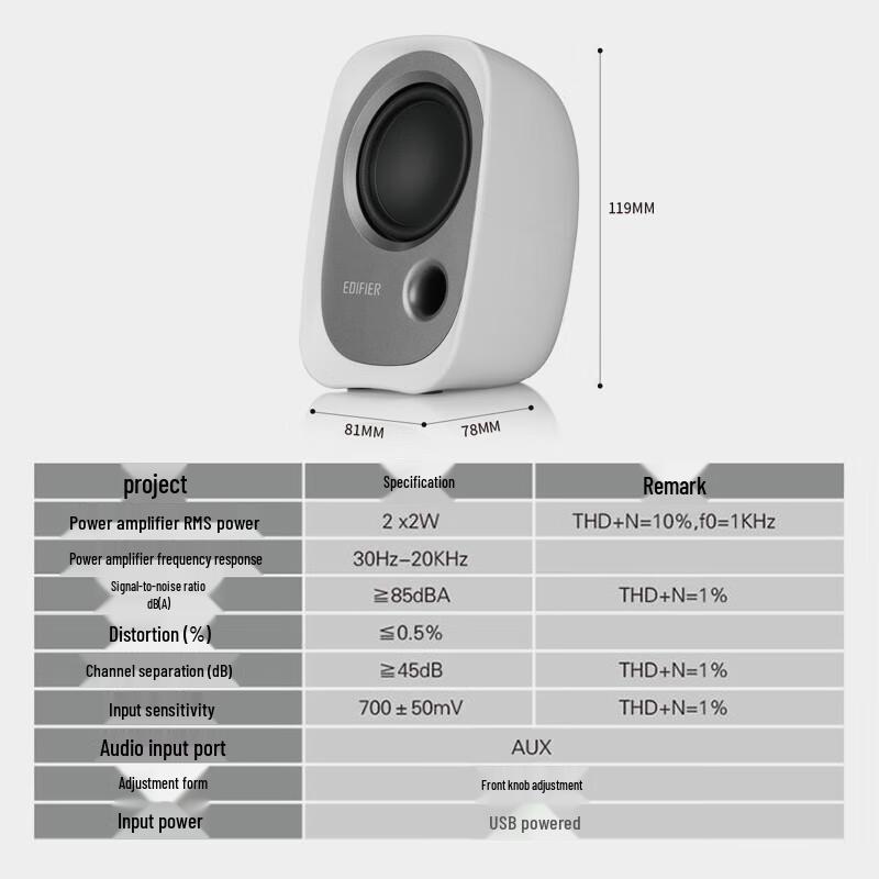 EDIFIER R12U Compact 2.0 Desktop Speakers
