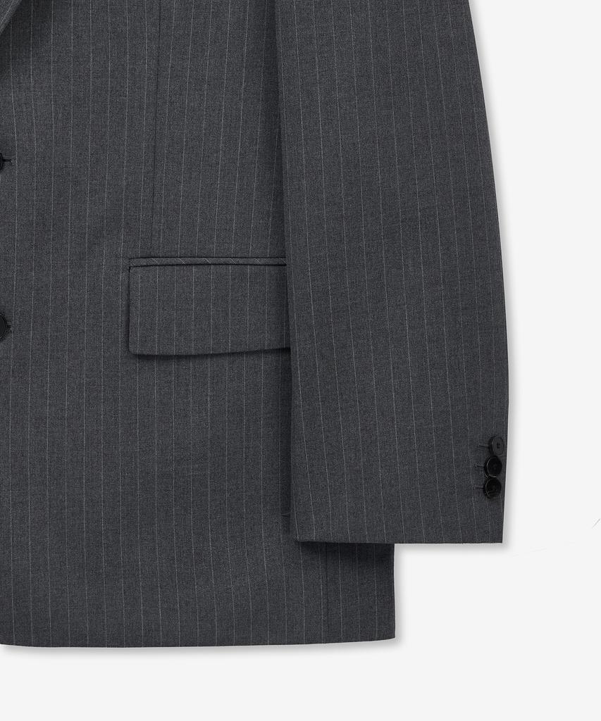 Tngt Pin Stripe Structure Single Jacket (Grey) Tnja6E104G2
