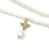 Chain Retro Zinc Zinc Alloy Simple Pearl Necklace Korean Style Necklace Double-layer Female Clavicle Chain