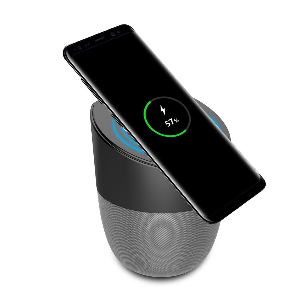 Wireless Bluetooth Speaker and Qi Wireless Charger and Docking Station A1