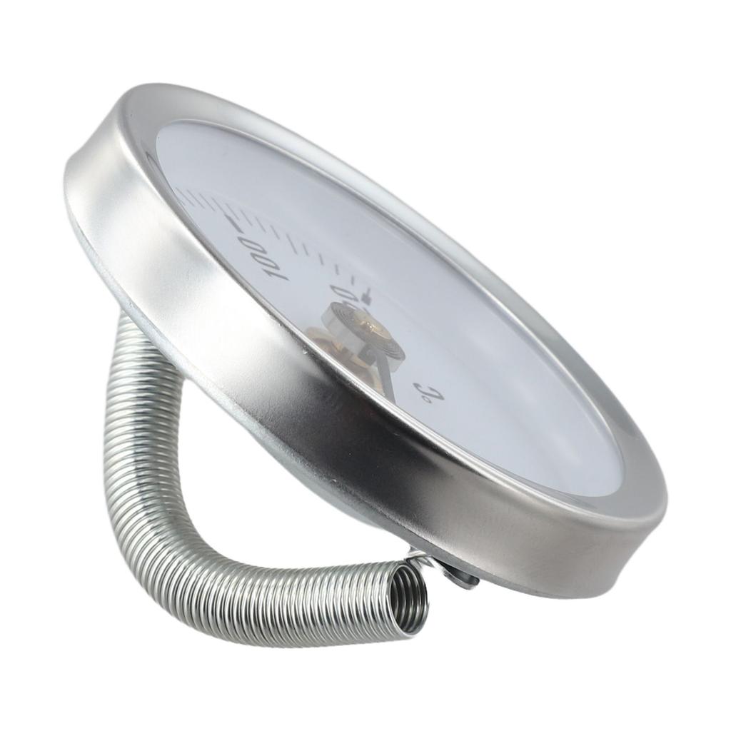 Efficient Temperature Measurement with Stainless Steel Tube Thermometer Set 2 Pack Attaches Quickly to Standard Pipes