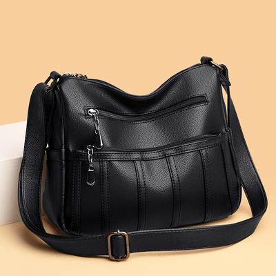Neue weiche Leder-Mommy-Umhängetasche für Damen 2026, Damen-Umhängetasche für Frauen mittleren und höheren Alters, lässige Handtasche