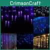 35m Led 96 Icicle Hanging Curtain Window Light Fairy String Xmas Decors Home