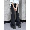 Men's American Retro Elastic Flare Jeans: Vintage High-Street Style, Loose Fit, Summer Trousers