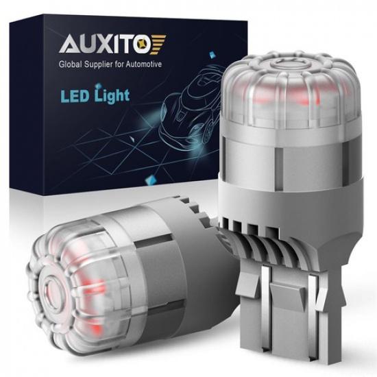 Pair AUXITO 7443 7444 7440 7441 LED Bulbs Brake Stop Red Light Lamp Super Bright