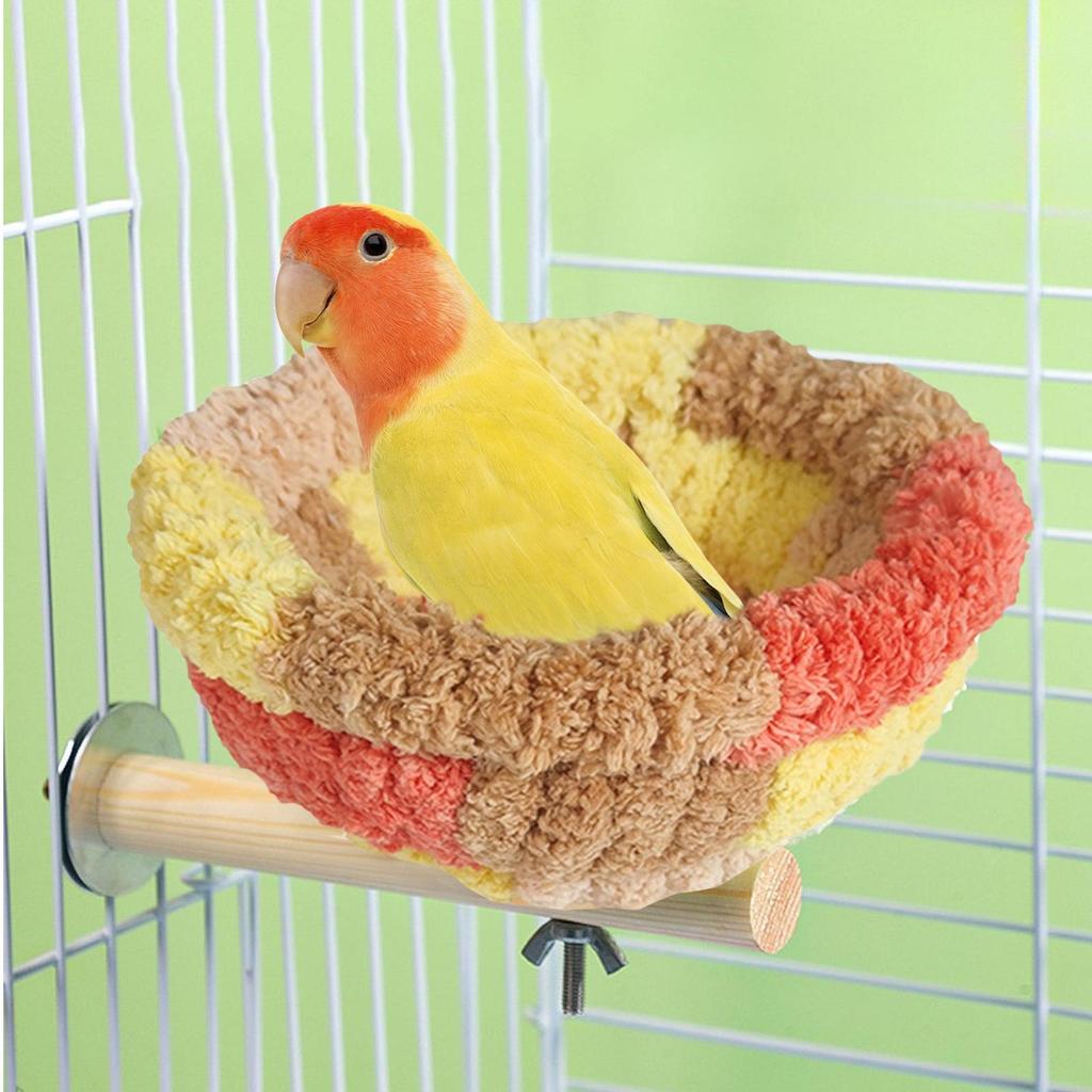 Parakeet Nest Velvet Cockatiel Nest Bird House Warm Bed Nesting Cockatiel Cage Accessories Pet Supplies For Macaw Cockatoo