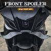 For Yamaha YZF R7 YZF-R7 YZFR7 Motorcycle Black Downforce Naked Frontal Spoilers Winglet Aerodynamic Wing Front Spoiler Kit