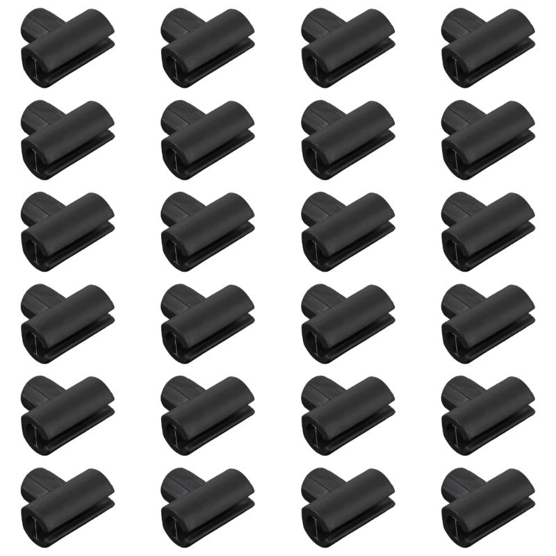 24 шт. Соединитель для рыболовной катушки Соединитель для лески Соединитель для рыболовной шпули Замена Соединитель для рыболовной лески чёрный