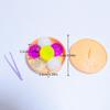 NEW 6Pcs Mini Dumplings With Steamer Bun Squeezable Toys Set Soft Stress Relief Crystal  Fidget Sensory Toy Party Favors Gift