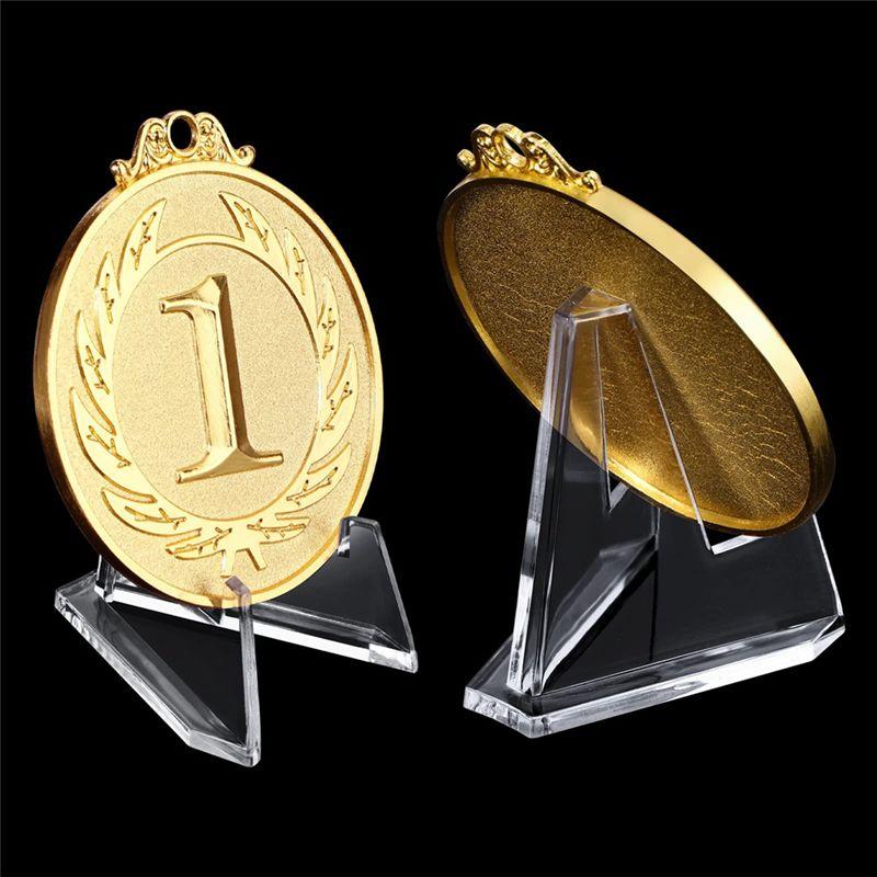 AEE4-Mini Acrylic Easel Display Stand, 36 Packs, Perfect For Displaying Sports Cards, Coins, Medals And More