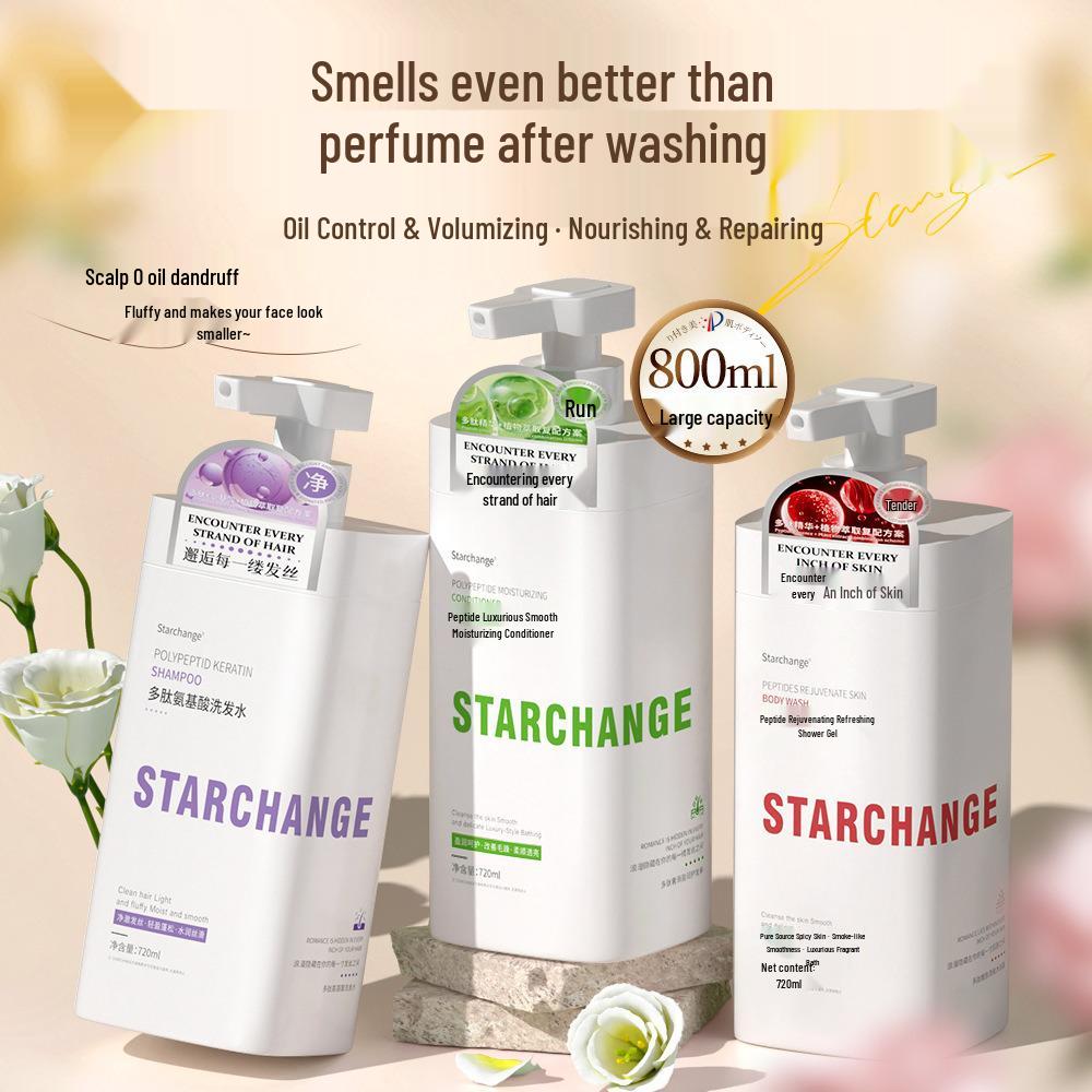 Popular Peptide Amino Acid Volumizing Shampoo & Conditioner Set with Oil Control