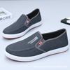 Mens Slip-On Canvas Loafers Breathable Non-Slip Casual Shoes Fall