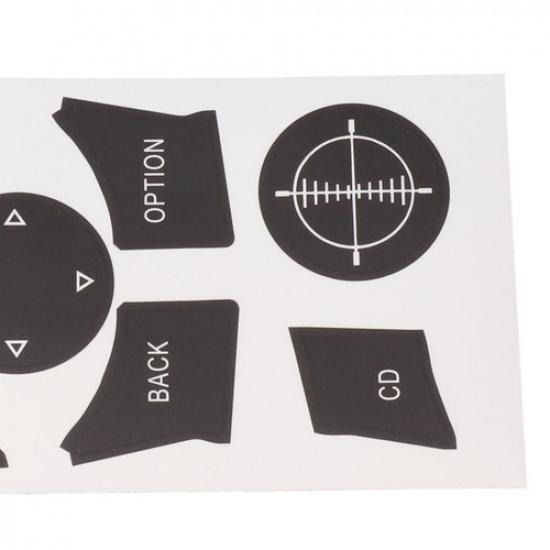 High Quality Button Repair Decal Sticker 1pcs Black Interior Decoration