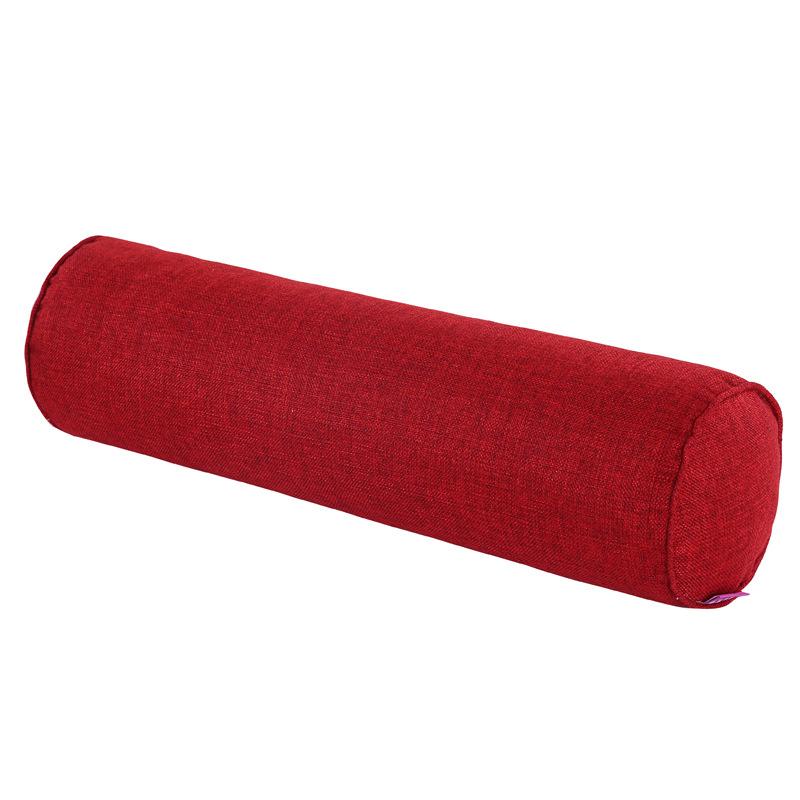 Hot Polyester Fiber Body Pillow Cover (No Filling) Empty Round Bolster Pillowcase Bed Sofa Neck Back Waist Support Cushion Cover