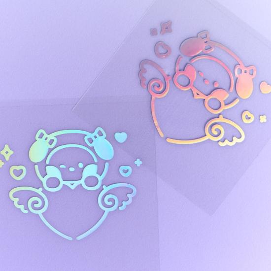 BT21 minini RIBBONED U Hologram Medium Sticker