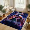 Personalized Crystal Velvet Carpet,Demon Slayer Custom Printed Name, Plush Area Rug For Home Indoor Decor
