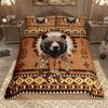 Homewish Safari Deer Bear Duvet Cover Set 2Pcs/3Pcs Woodland Jungle Animal Wildlife Bedding Set Rustic Farmhouse Bed Set