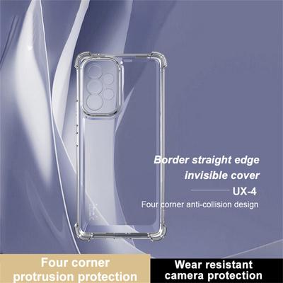 IMAK UX-4 Series for Samsung Galaxy A53 5G Case Straight Frame Four Corner Shockproof Clear TPU Cover