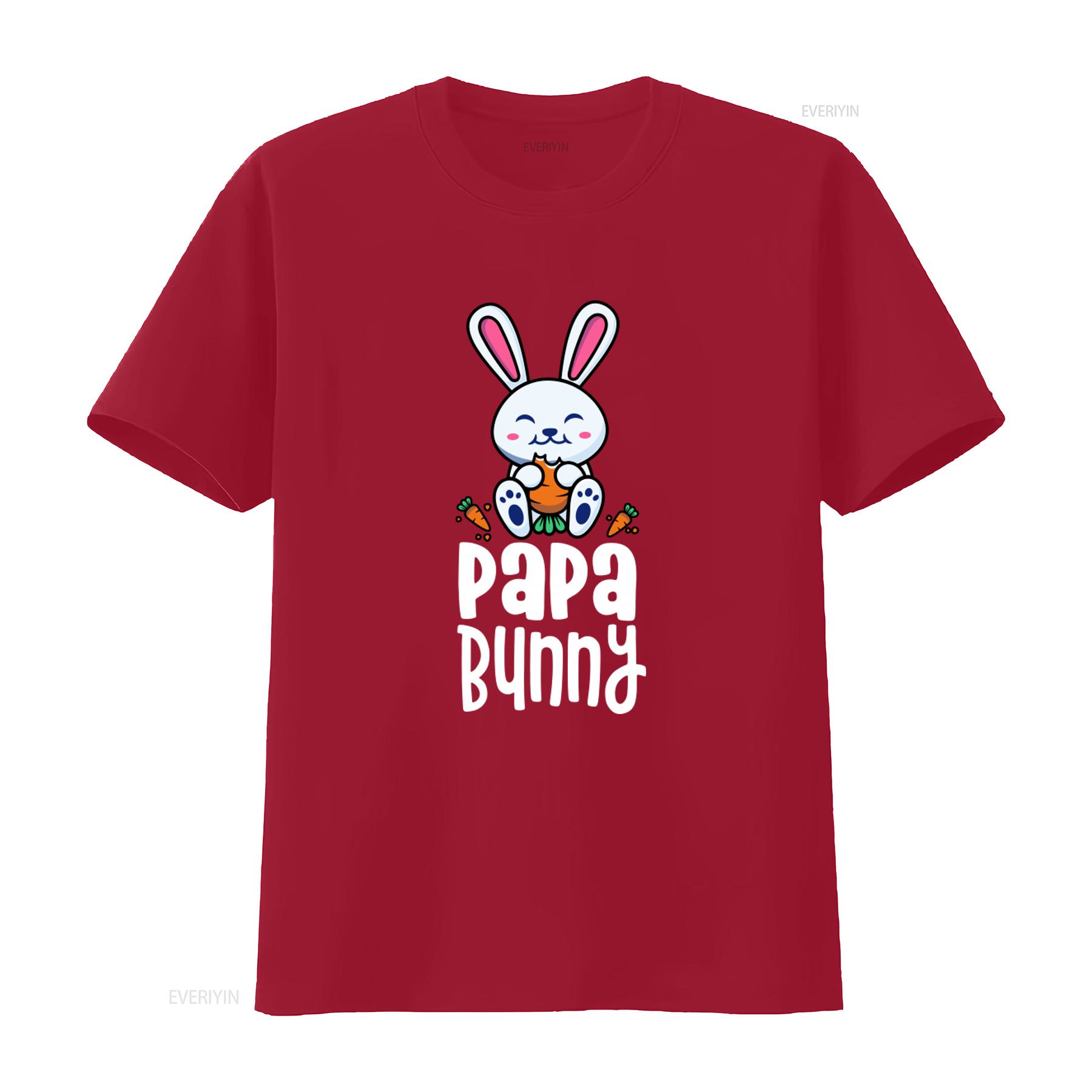 

Papa Bunny T Shirt Cute Easter Design for Daddy Mommy Rabbit Lovers Perfect Themed Parties vintage Washed Versatile S