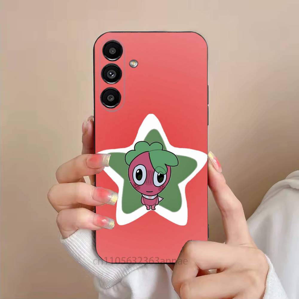 D-Dandys Sprout W-World Phone Case For Samsung S25,24,23,22,21,S20,Ultra,Plus,FE Black Soft Cover