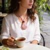 Natural Handcrafted Geometric Crystal Pendant Necklace With Energy Gemstones For Style