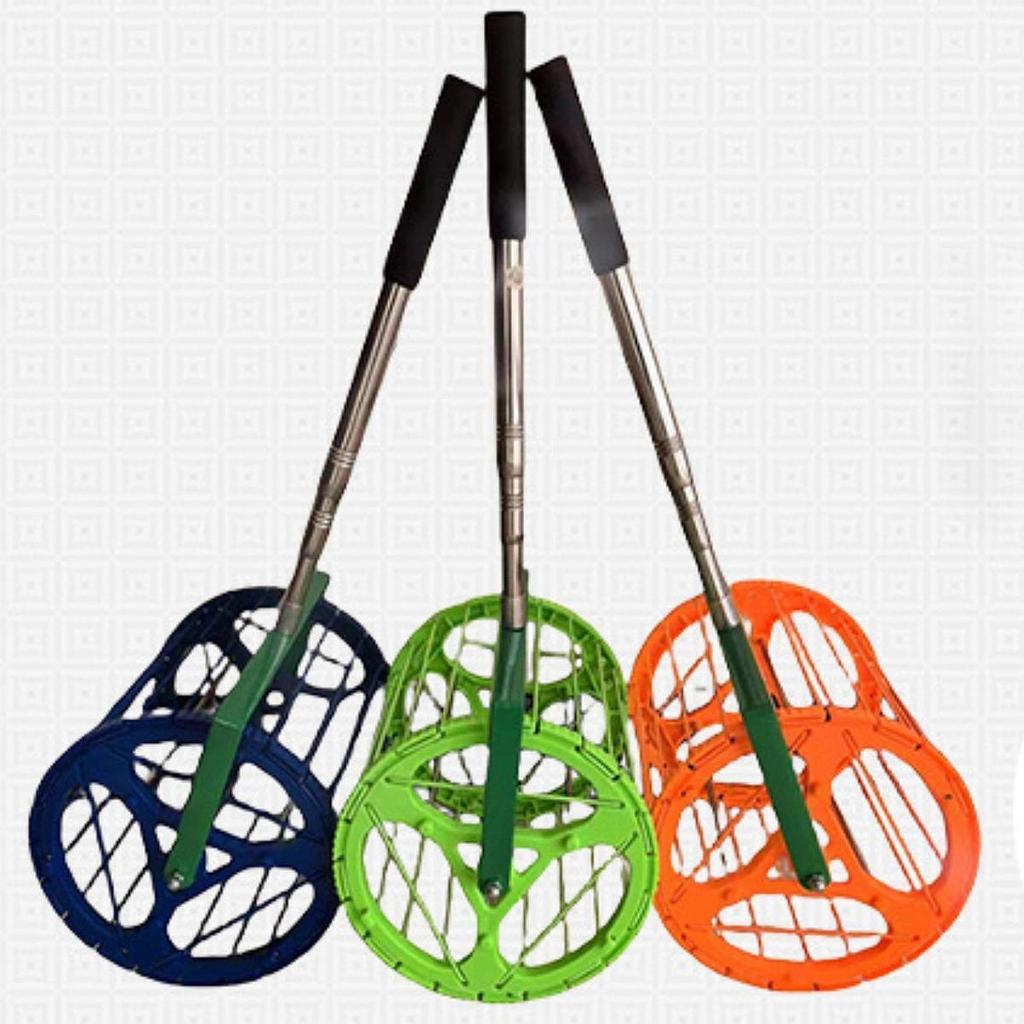 Telescopic Table Tennis Ball Picker Collector for Court Training Competition Orange