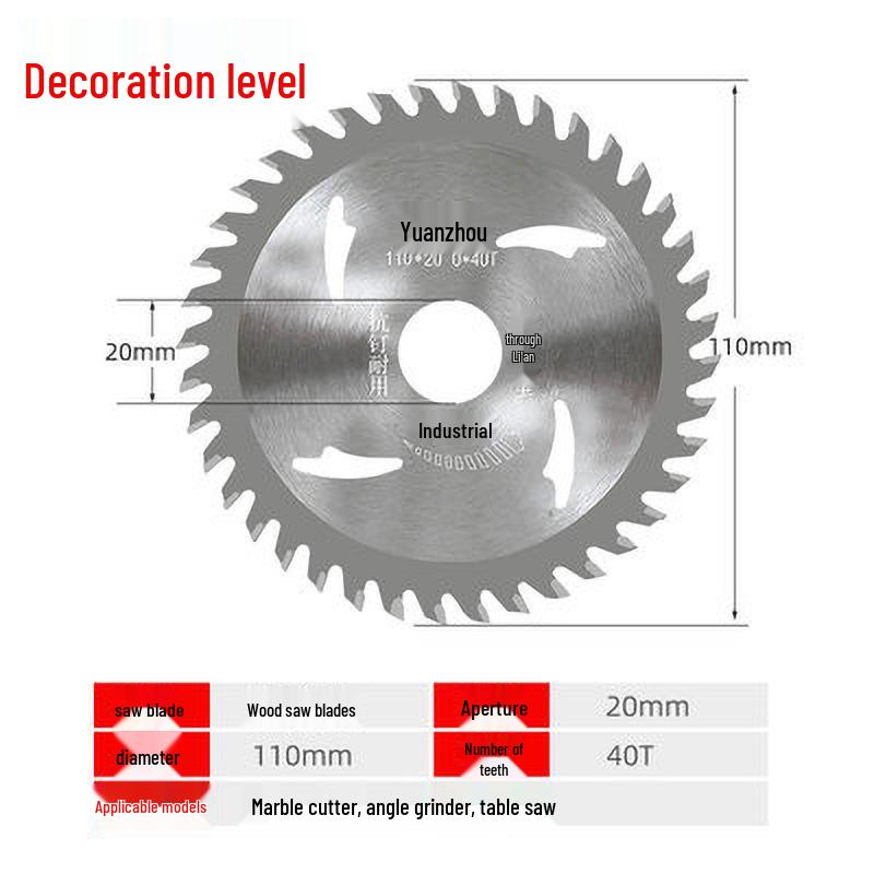 4-6.5 Inch Alloy Woodworking Saw Blades for Lithium Battery Saws