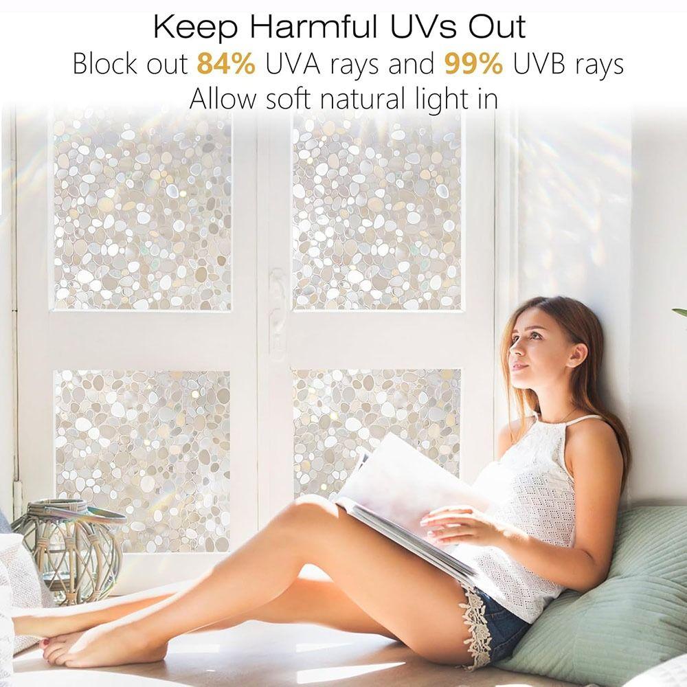 Removable Glass Window Film Static Cling Window Stickers New Window Privacy Film  Glass Windows